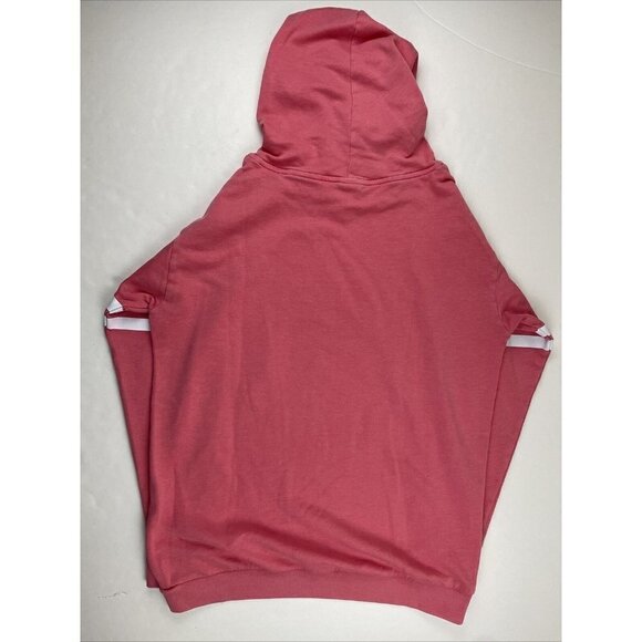 Pink Victoria’s Secret Hoodie Sweatshirt Women’s S Pink Cotton Blend Spellout - Picture 3 of 10